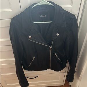 Madewell The Washed Leather Motorcycle Jacket